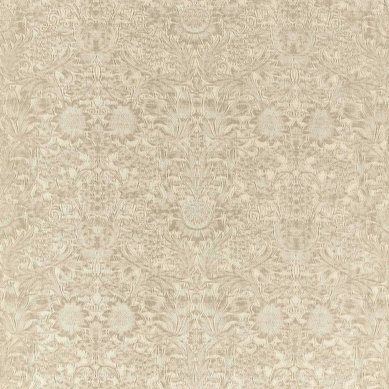 237286 Sunflower Caffoy Velvet Wardle Velvets Fired Biscuit Fabric by Morris & Co