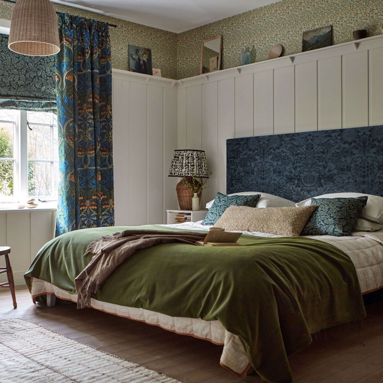 237297 Wardle Velvet Wardle Velvets Tump Fabric by Morris & Co