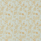 237389 Mydsommer Pickings Giles Deacon Smog Blue/Lame Gold Fabric by Sanderson