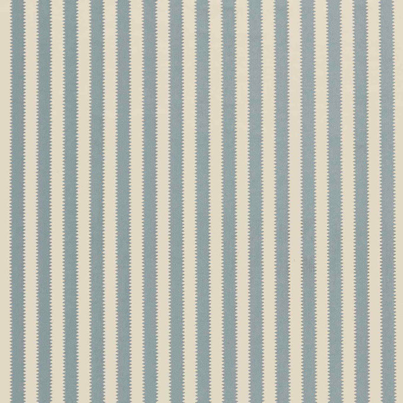 237395 Regency Aperigon Giles Deacon Smog Blue/Linen Fabric by Sanderson