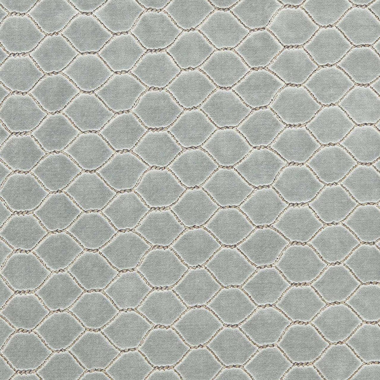 237409 Faraday Velvets Giles Deacon Porcelain Fabric by Sanderson