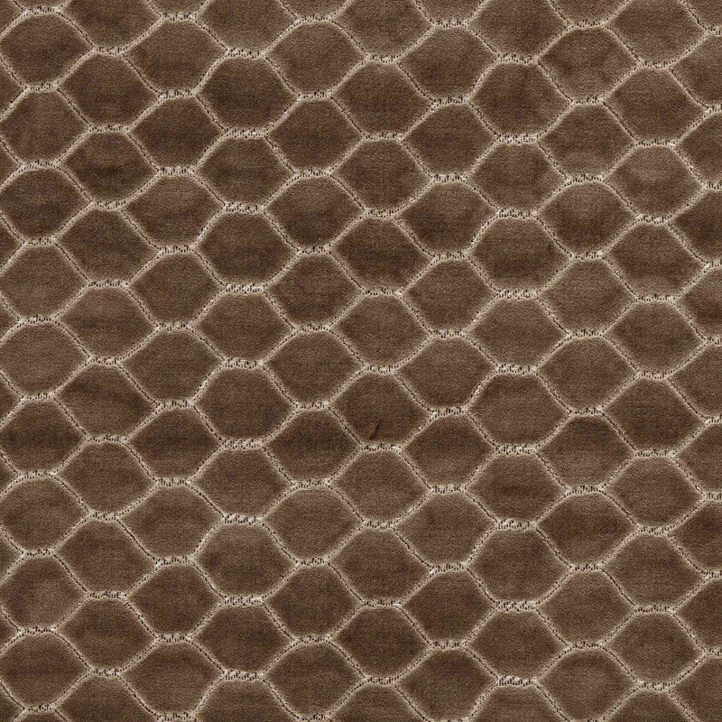 237411 Faraday Velvets Giles Deacon Walnut Fabric by Sanderson