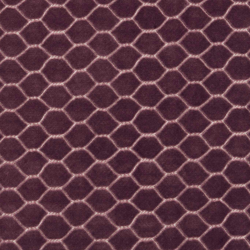 237417 Faraday Velvets Giles Deacon Plum Fabric by Sanderson