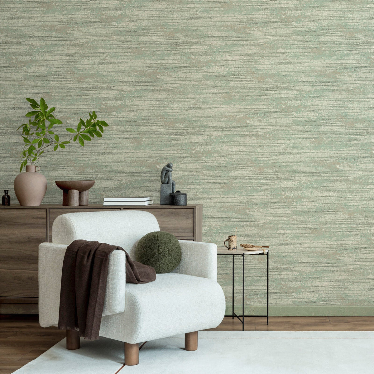 2405 Caspian Texture Sage Wallpaper by Belgravia - room