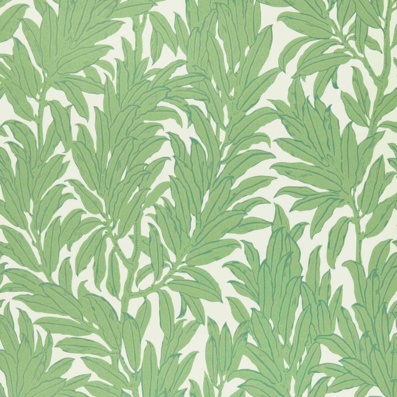 Laurel Leaf Verde Green V&A Decorative Papers II Wallpaper by 1838 Wallcoverings
