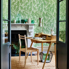 Laurel Leaf Verde Green V&A Decorative Papers II Wallpaper by 1838 Wallcoverings