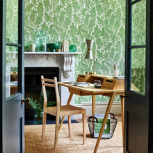 Laurel Leaf Verde Green V&A Decorative Papers II Wallpaper by 1838 Wallcoverings