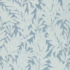 Laurel Leaf Breeze Blue V&A Decorative Papers II Wallpaper by 1838 Wallcoverings
