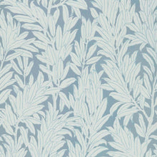 Laurel Leaf Breeze Blue V&A Decorative Papers II Wallpaper by 1838 Wallcoverings