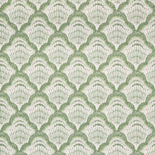 Calico Shell Verde Green V&A Decorative Papers II Wallpaper by 1838 Wallcoverings