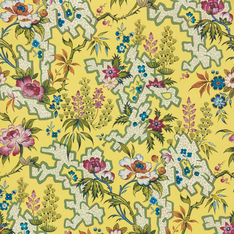 Kilburn's Maze Yellow V&A Decorative Papers II Wallpaper by 1838 Wallcoverings