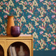 Kilburn's Maze Prussian Blue V&A Decorative Papers II Wallpaper by 1838 Wallcoverings