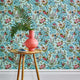 Kilburn's Maze Celeste Turquoise V&A Decorative Papers II Wallpaper by 1838 Wallcoverings