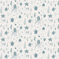 Ocean Blue Della Familjen Wallpaper by Sandberg