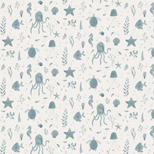 243-36 Ocean Blue Della Familjen Wallpaper by Sandberg