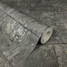 248685 Portfolio Metallic Brick Wallpaper by Rasch