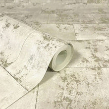 248692 Portfolio Metallic Brick Wallpaper by Rasch