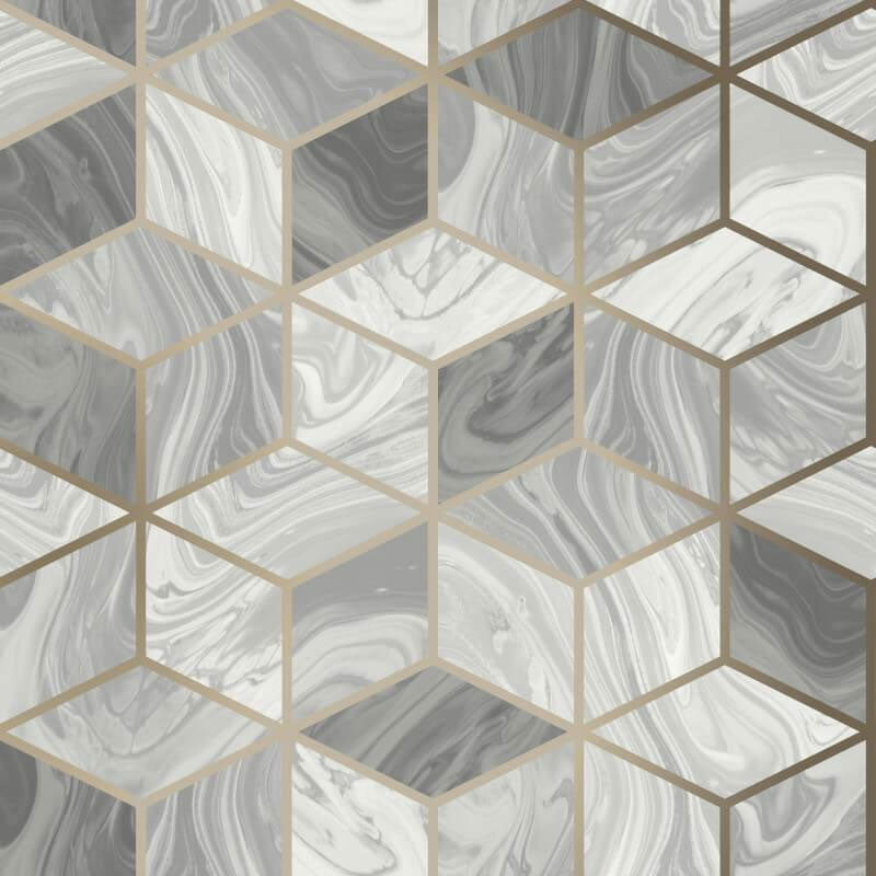 248975 Portfolio Marble Cube Wallpaper by Rasch