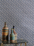 Dancing Vines Abaca wallpaper by Christopher Farr Cloth in a room setting