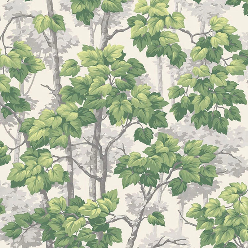 2500 Rivington Tree White Green Wallpaper by Belgravia