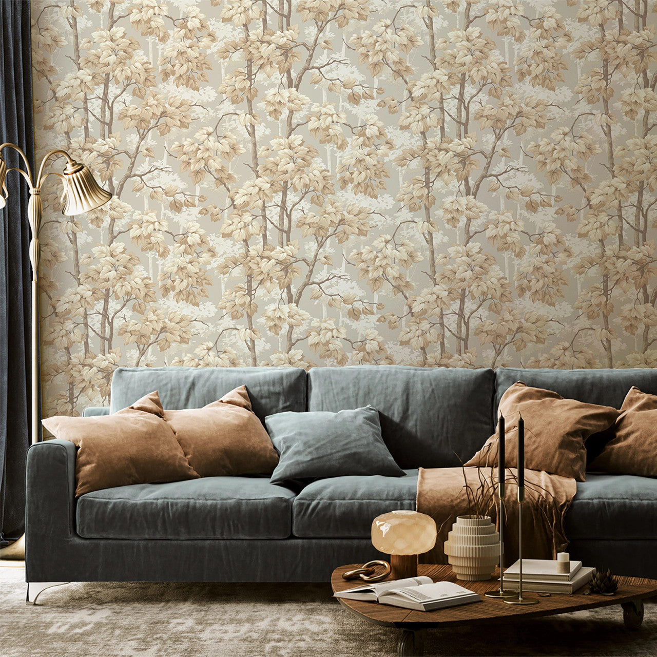 2504 Rivington Tree Beige Wallpaper by Belgravia