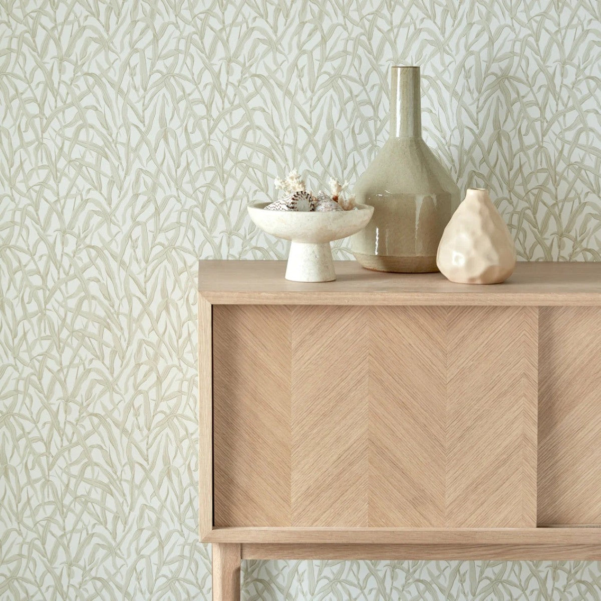 Ornamental Grasses Natural V&A Decorative Papers III Wallpaper by 1838 Wallcoverings