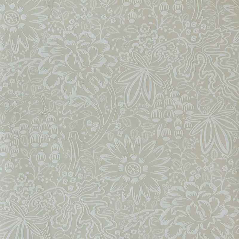 Peony Garden Ivory V&A Decorative Papers III Wallpaper by 1838 Wallcoverings