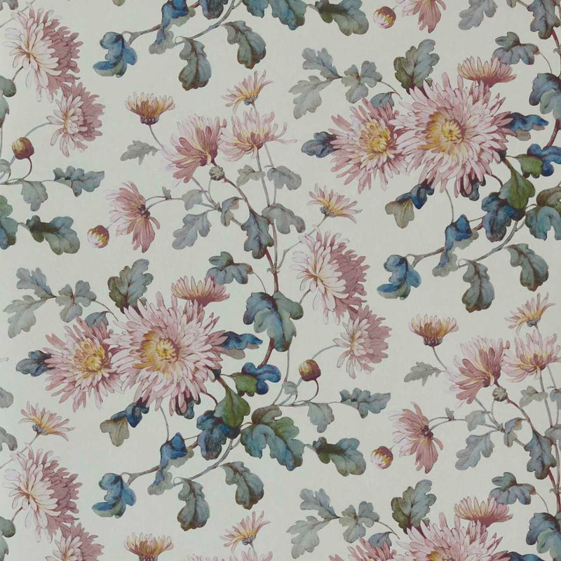 Charlotte Blush Pink V&A Decorative Papers III Wallpaper by 1838 Wallcoverings