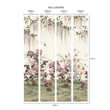 Wisteria Bloom Heather V&A Decorative Papers III Mural by 1838 Wallcoverings