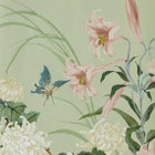 Wisteria Bloom Pistachio V&A Decorative Papers III Mural by 1838 Wallcoverings