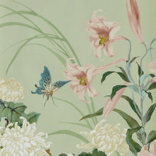 Wisteria Bloom Pistachio V&A Decorative Papers III Mural by 1838 Wallcoverings