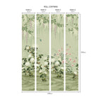 Wisteria Bloom Pistachio V&A Decorative Papers III Mural by 1838 Wallcoverings
