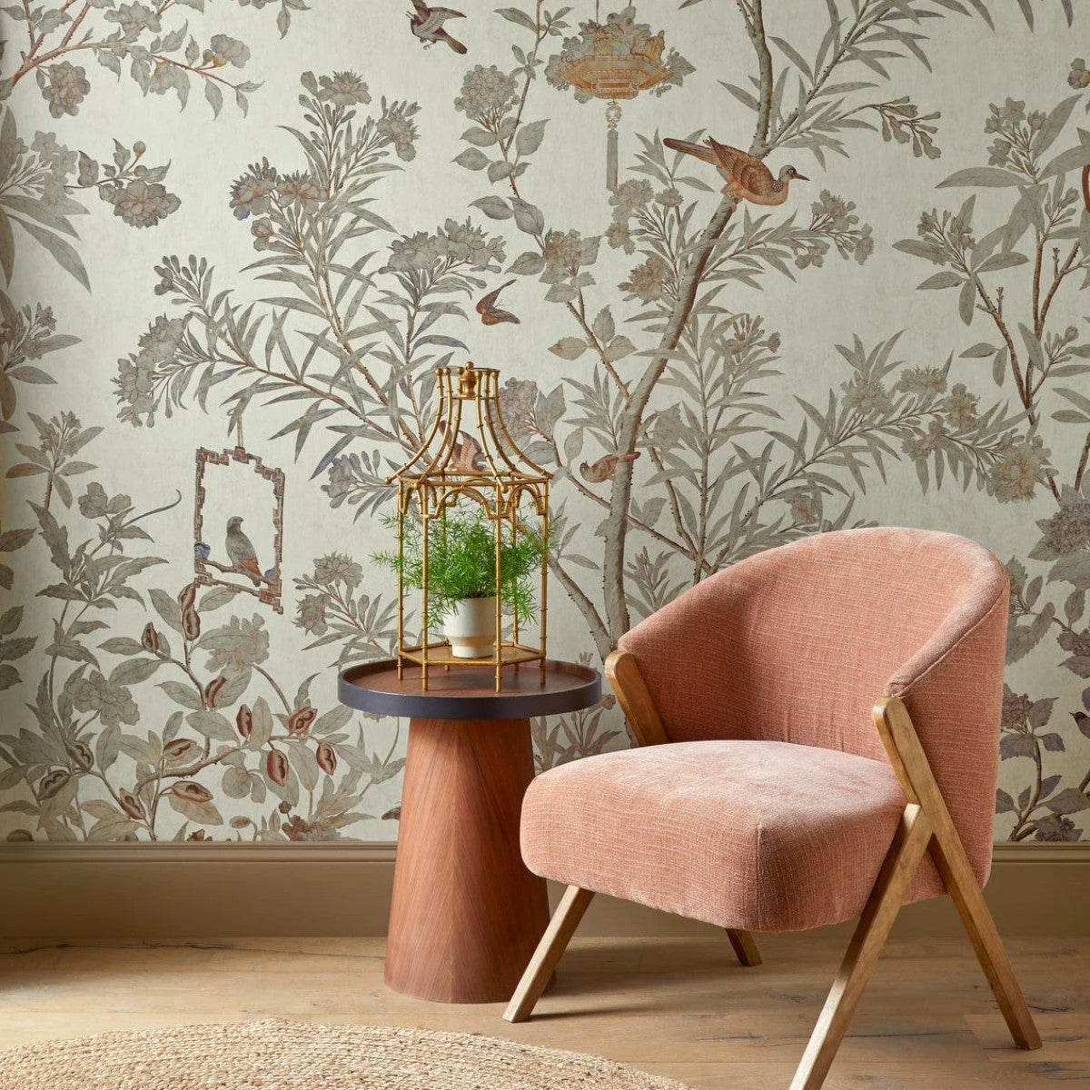 Moor Park Oyster V&A Decorative Papers III Mural by 1838 Wallcoverings