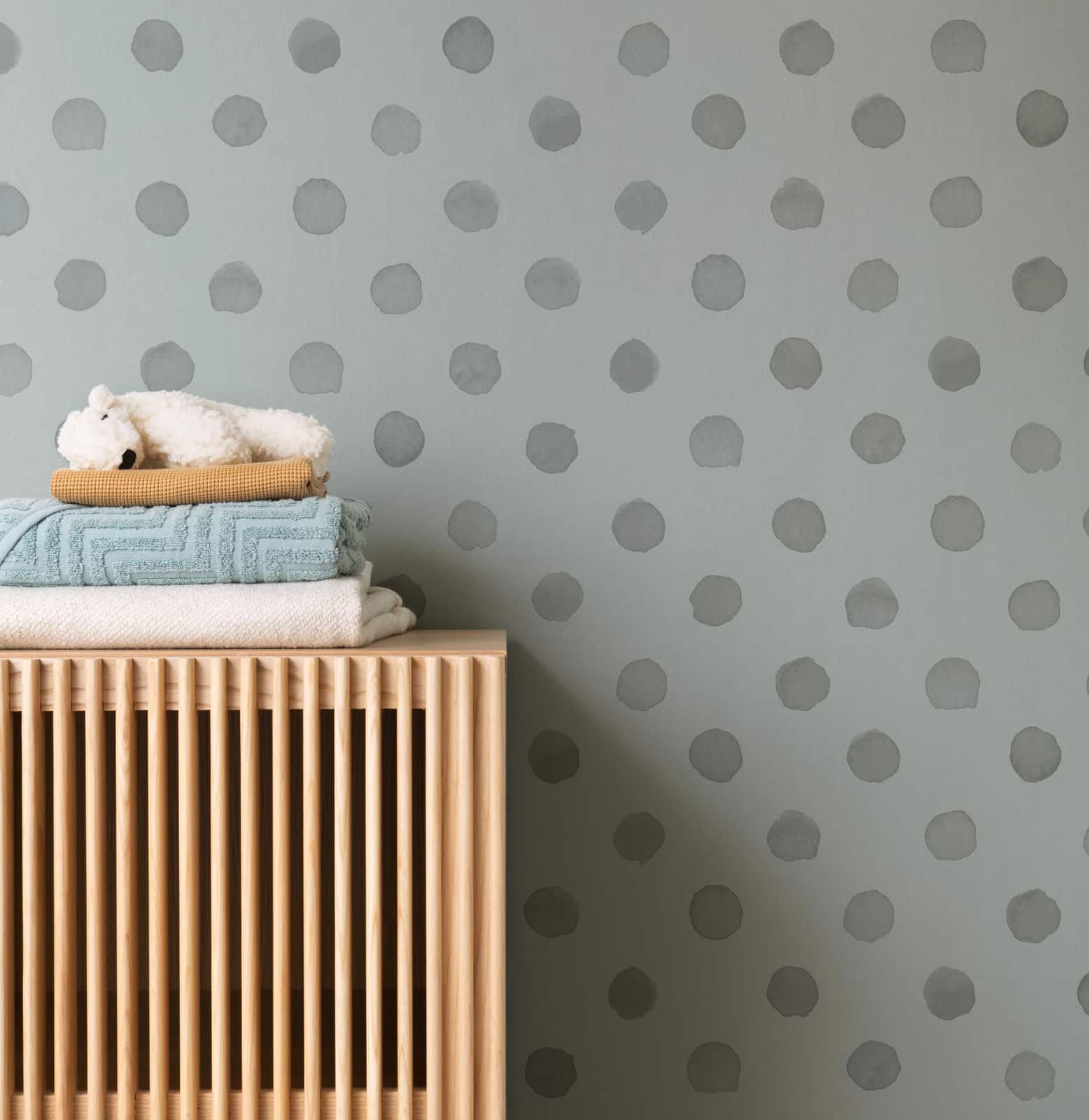 252057 Florentine II Polka Dot Painted Spot Wallpaper by Rasch