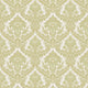 Damasco Superior Cottage Chic Green and Gold Wallpaper By Galerie