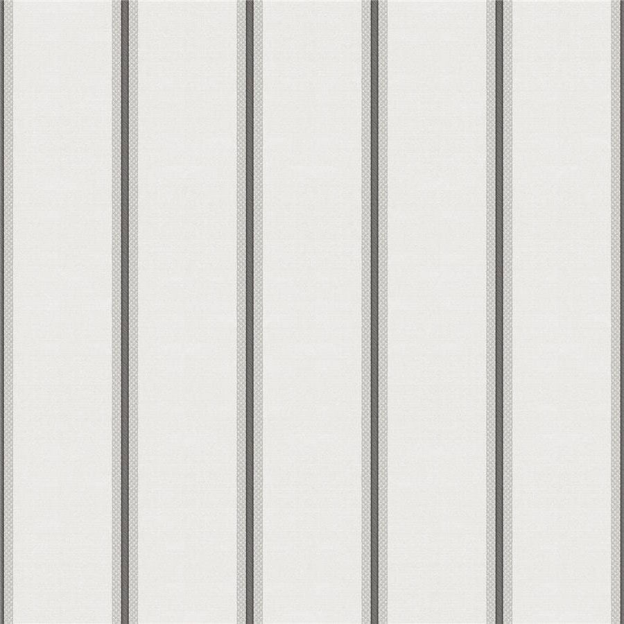 25769 Fascia Vintage Cottage Chic White and Black Wallpaper By Galerie