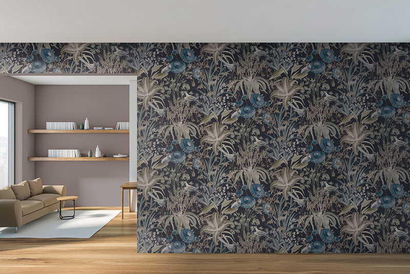 26731 Moorea Tropical Blackberry Wallpaper By Hohenberger