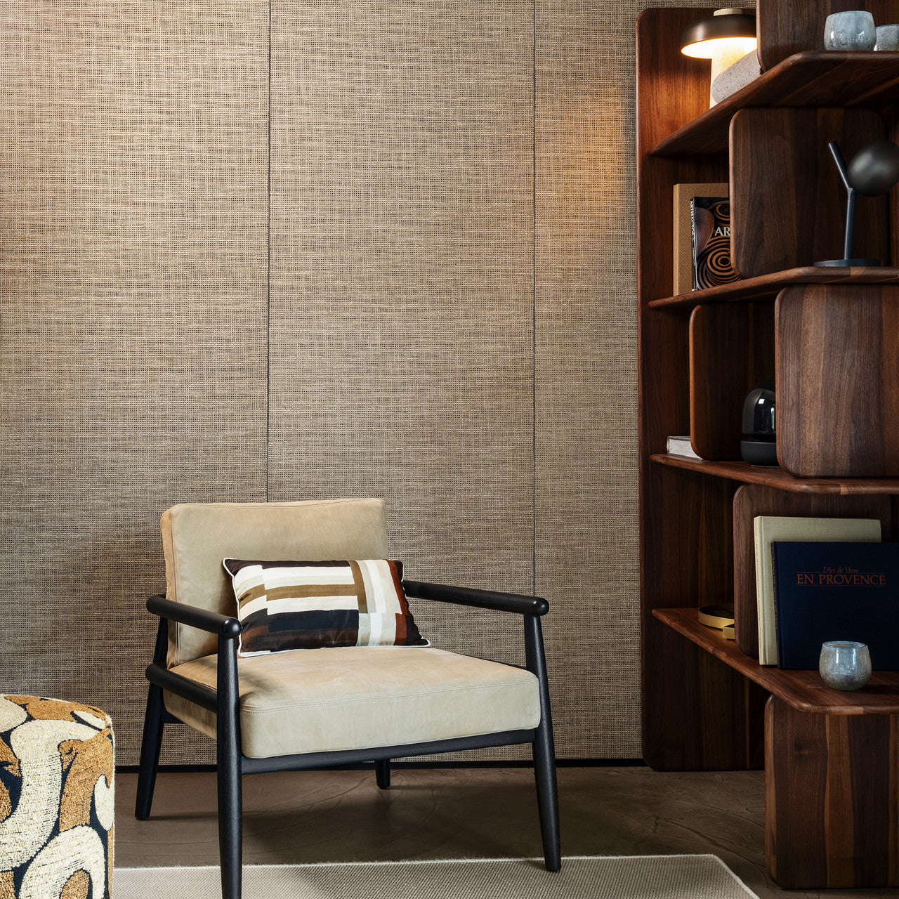 26744 Le Raphia Tisse Essentials Les Naturels Black Natural Wallpaper By Arte