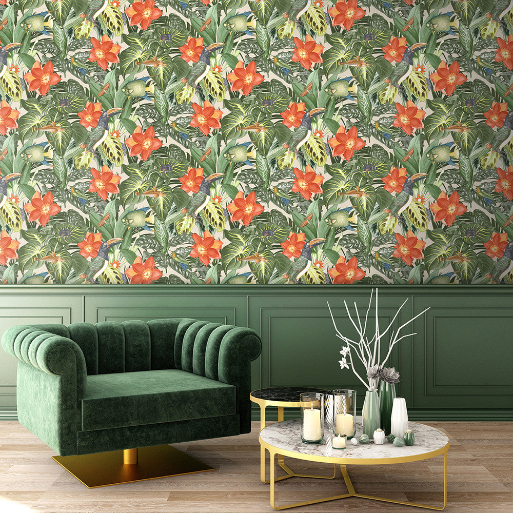 26747 Avocado Palau Tropical Wallpaper By Hohenberger Galerie