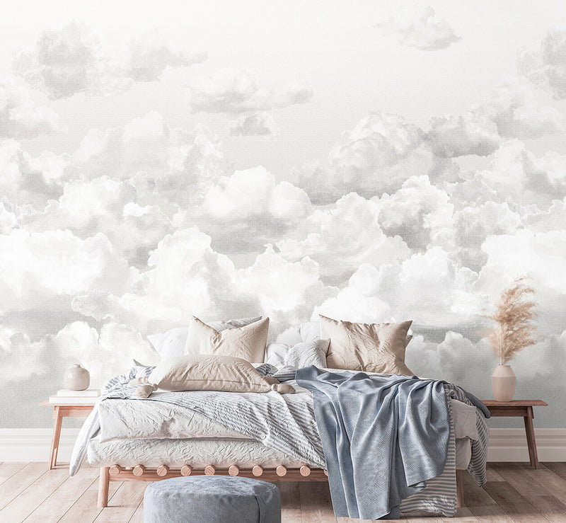 26784 Clouds Stone Grey Crafted By Hohenberger Wall Mural