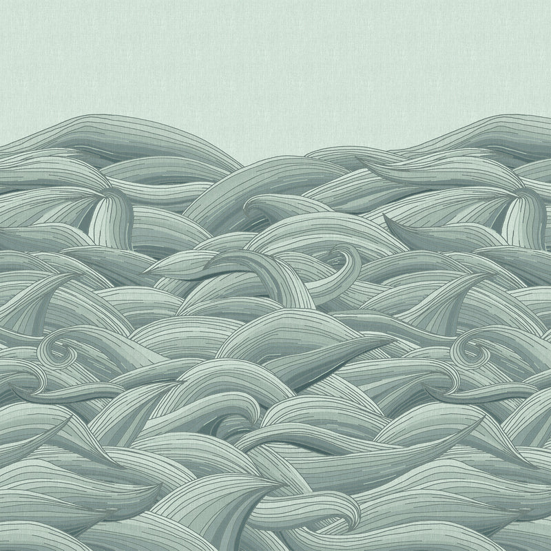 26785 Waves Aqua Crafted By Hohenberger Wall Mural