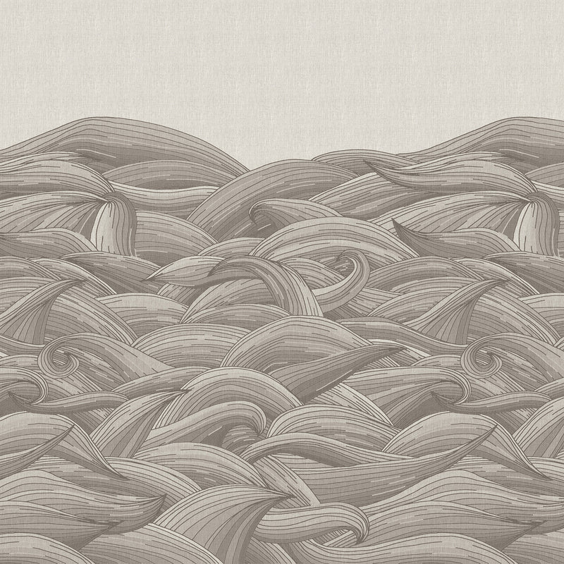 26786 Waves Taupe Grey Crafted By Hohenberger Wall Mural