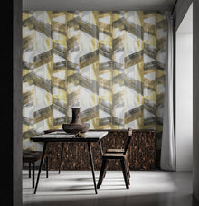 26795 Glaze Green Gold Crafted Wallpaper By Hohenberger