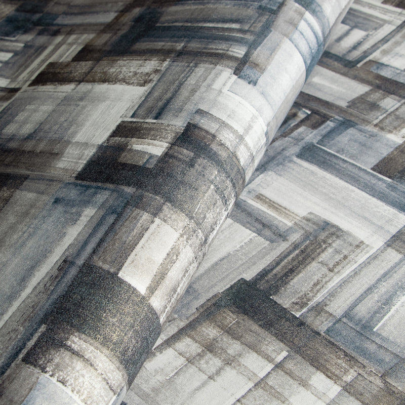 26801 Brush Indigo Crafted Wallpaper By Hohenberger