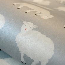 26829 Light Blue Sweet Sheep Great Kids Wallpaper By Hohenberger