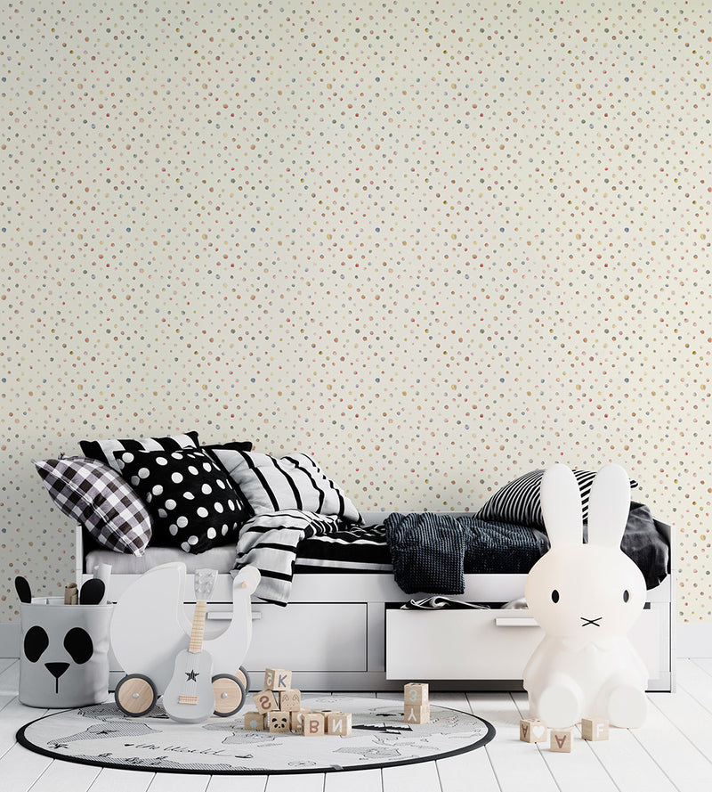 26834 Pearl Watercolor Dots Great Kids Wallpaper By Hohenberger