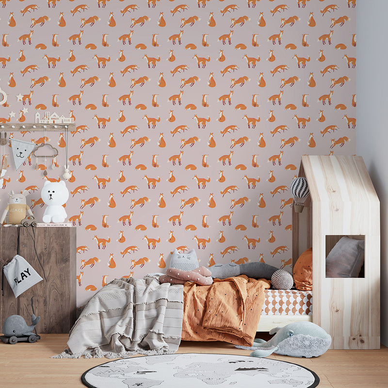 26840 Rose Friendly Foxes Great Kids Wallpaper By Hohenberger