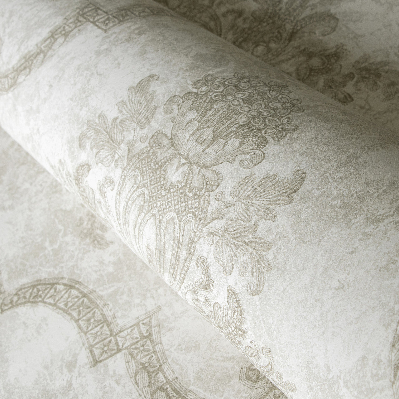 26856 Porto Sand Beige Azulejo Wallpaper By Hohenberger