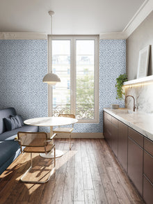 26862 Lisboa Chalky Blue Azulejo Wallpaper By Hohenberger