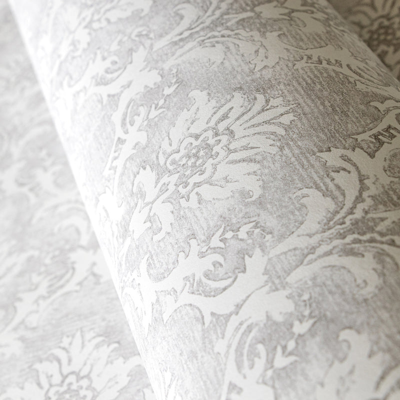 26864 Lisboa Fossil Grey Azulejo Wallpaper By Hohenberger